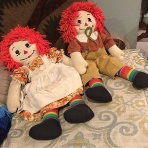 Raggedy Ann and Andy soft dolls